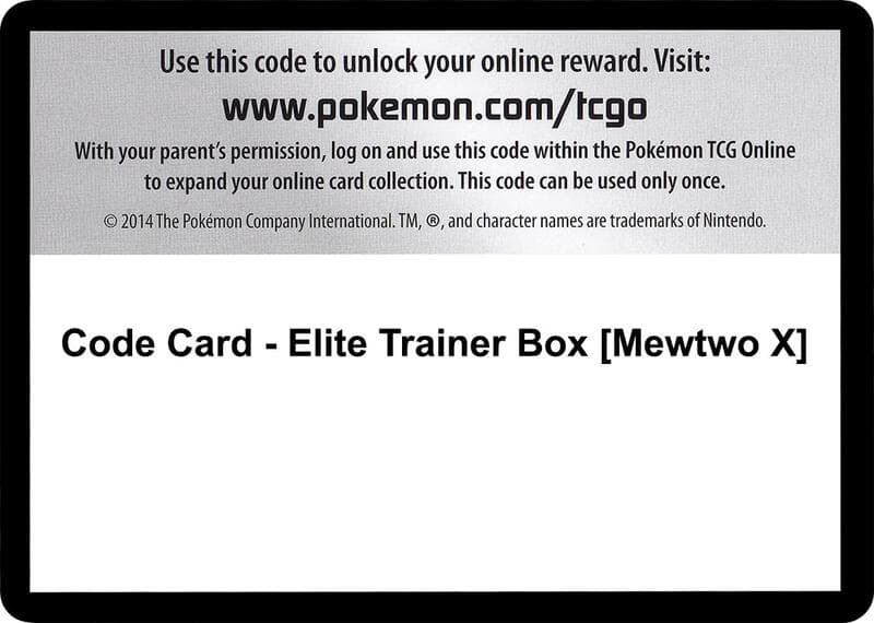 Code Card - Elite Trainer Box [Mewtwo X]