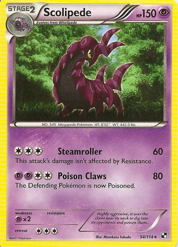 Scolipede - 54/114 (Cracked Ice Holo)